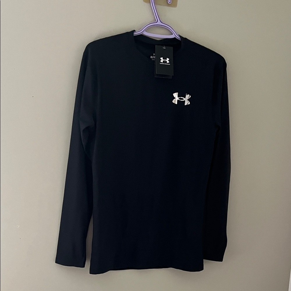 Under Armour HeatGear Compression Long Sleeve Shirt Black XL NWT